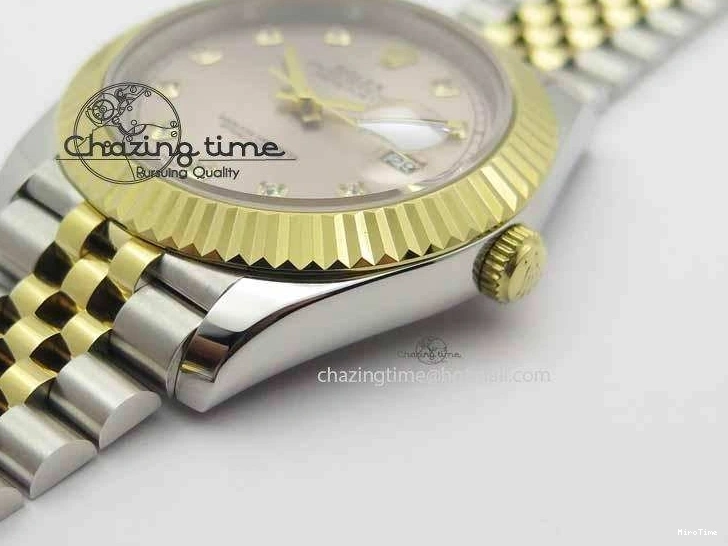 MiroTime 0501 DateJust II 41mm SS YG BP Maker Best Edition Silver Diam Dial On Jubilee Bracelet A Casual 3660